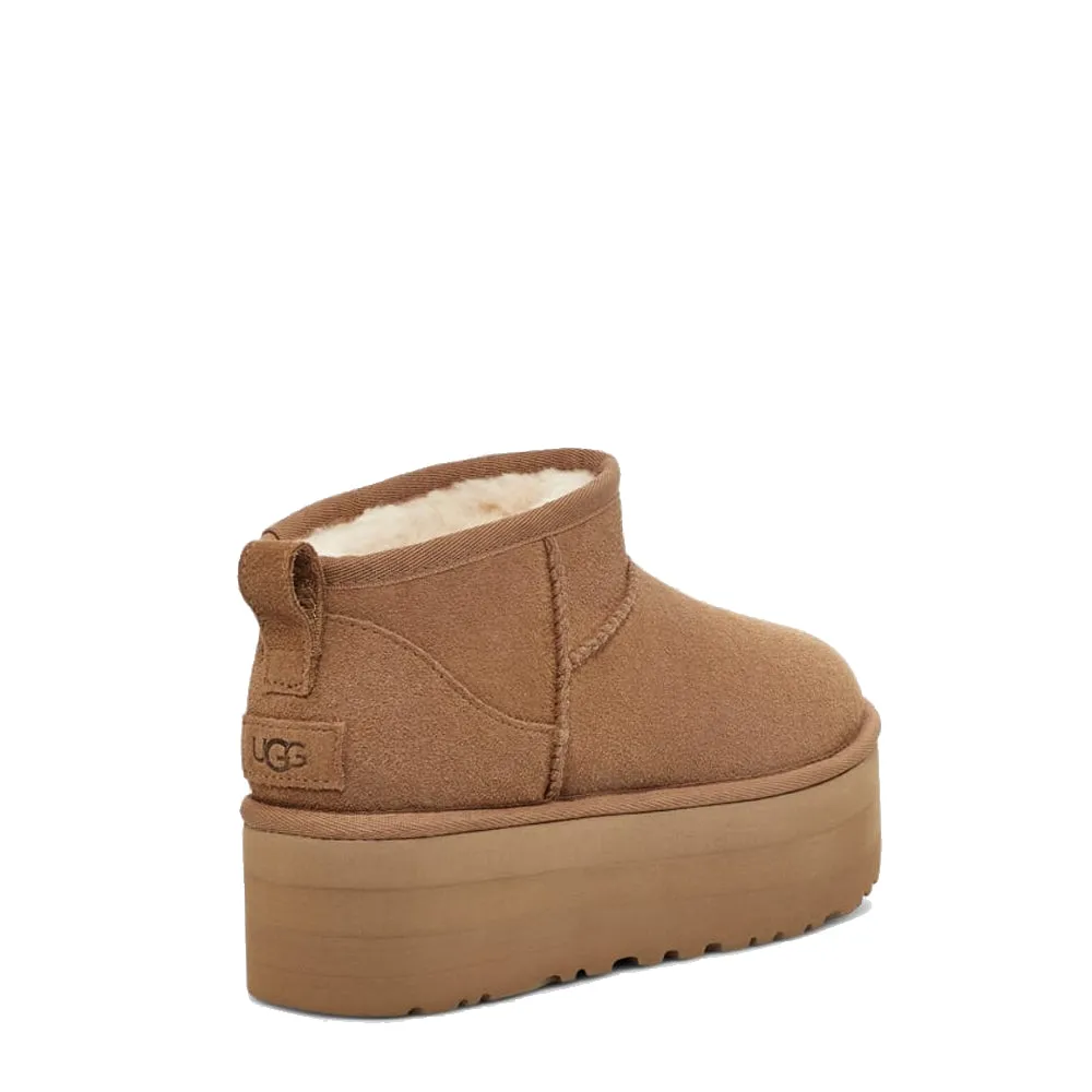 Fashion Accessory UGG Womens Classic Ultra Mini Platform Boot Chestnut