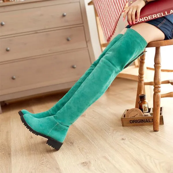 Women's Casual Suede Over-the-Knee Boots 39231538S Adidas Terrex Shoes