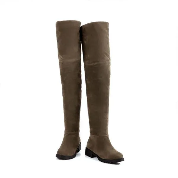 Women's Casual Suede Over-the-Knee Boots 39231538S Adidas Pronation Shoes