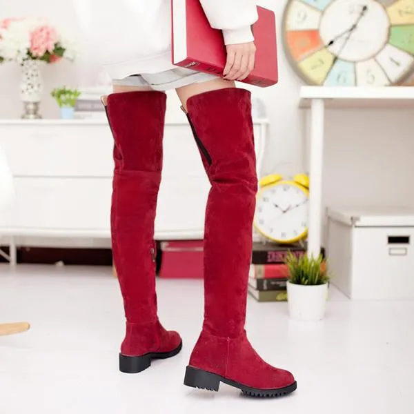 Adidas Daily 4.0 Skateboarding Shoes Women's Casual Suede Over-the-Knee Boots 39231538S