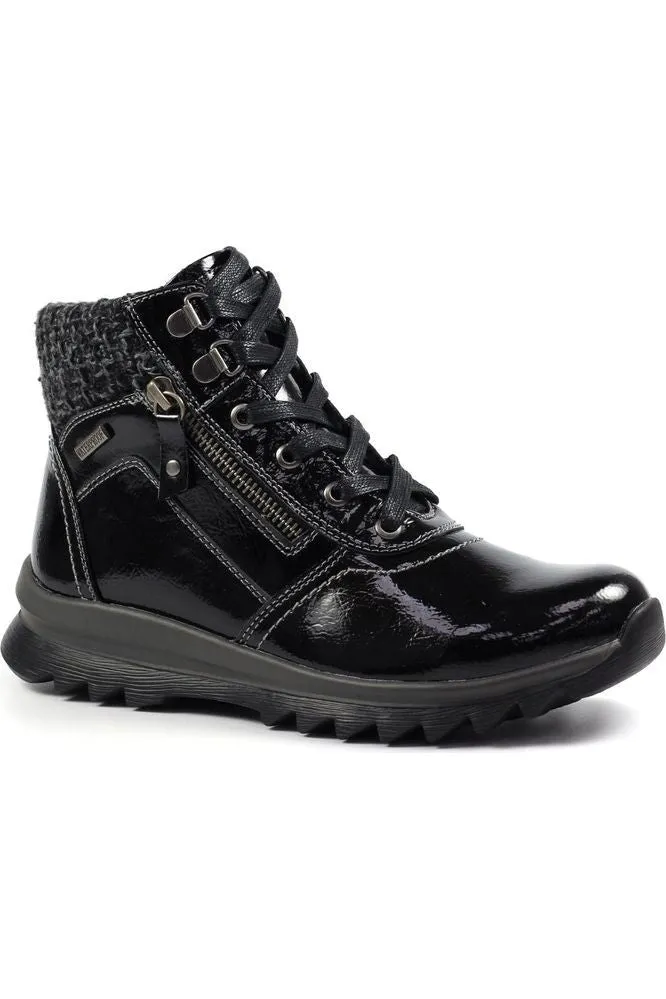 Lunar Psyche Black Waterproof Boot GLB135 Reinforced Comfort Ankle