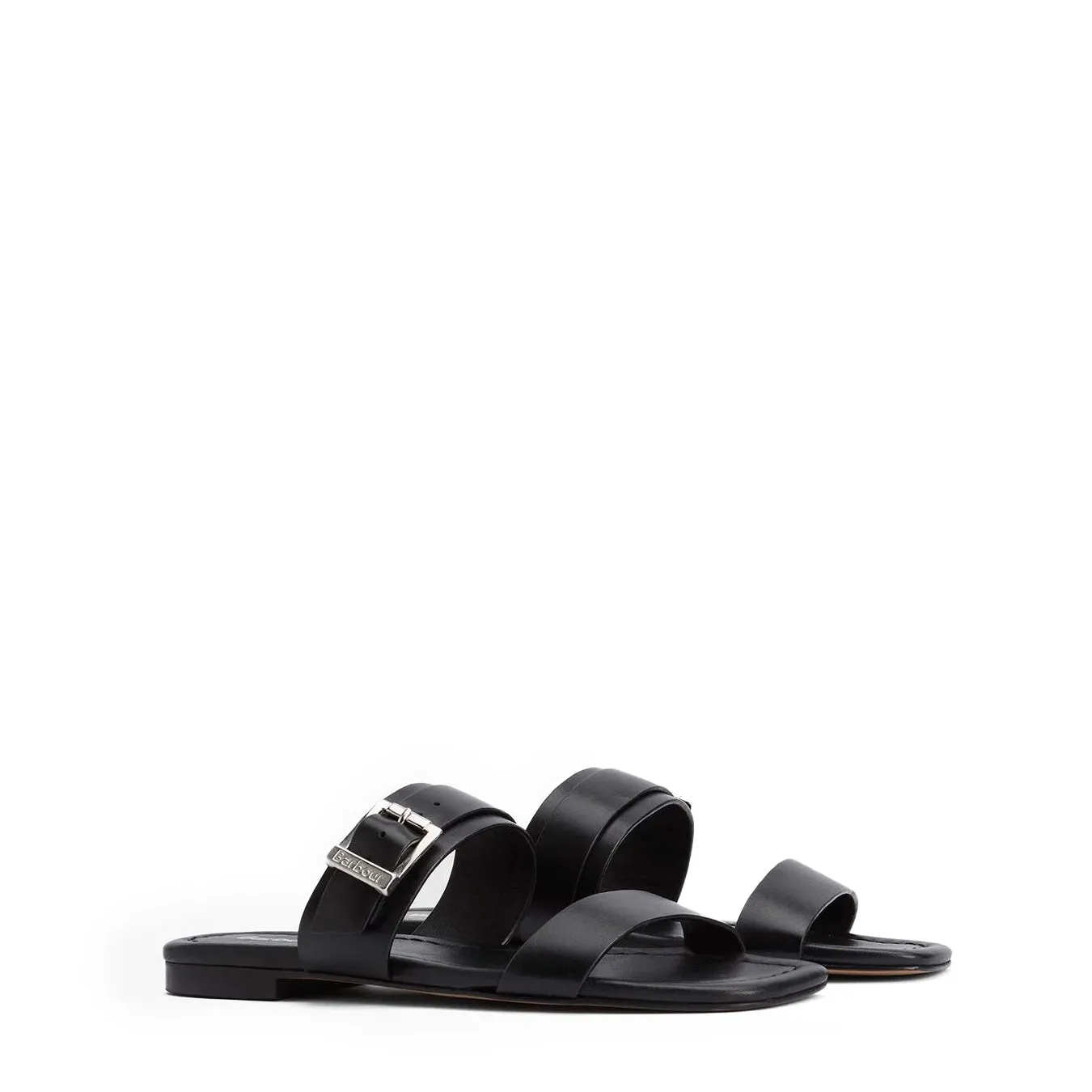 Relaxed Beach Shoes Barbour Womens Louise Flat Sandal Black