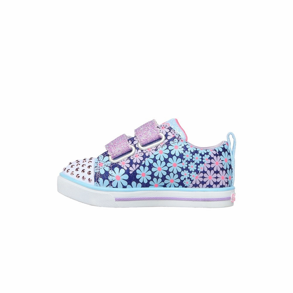 Weather resistant Comfortable Fitment Skechers Sparkle Lite Mini Blooms Sports Shoes
