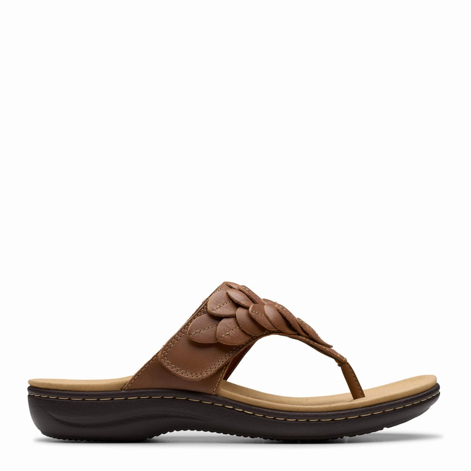 Women's Clarks, Laurieann Palm Sandal Flat Design