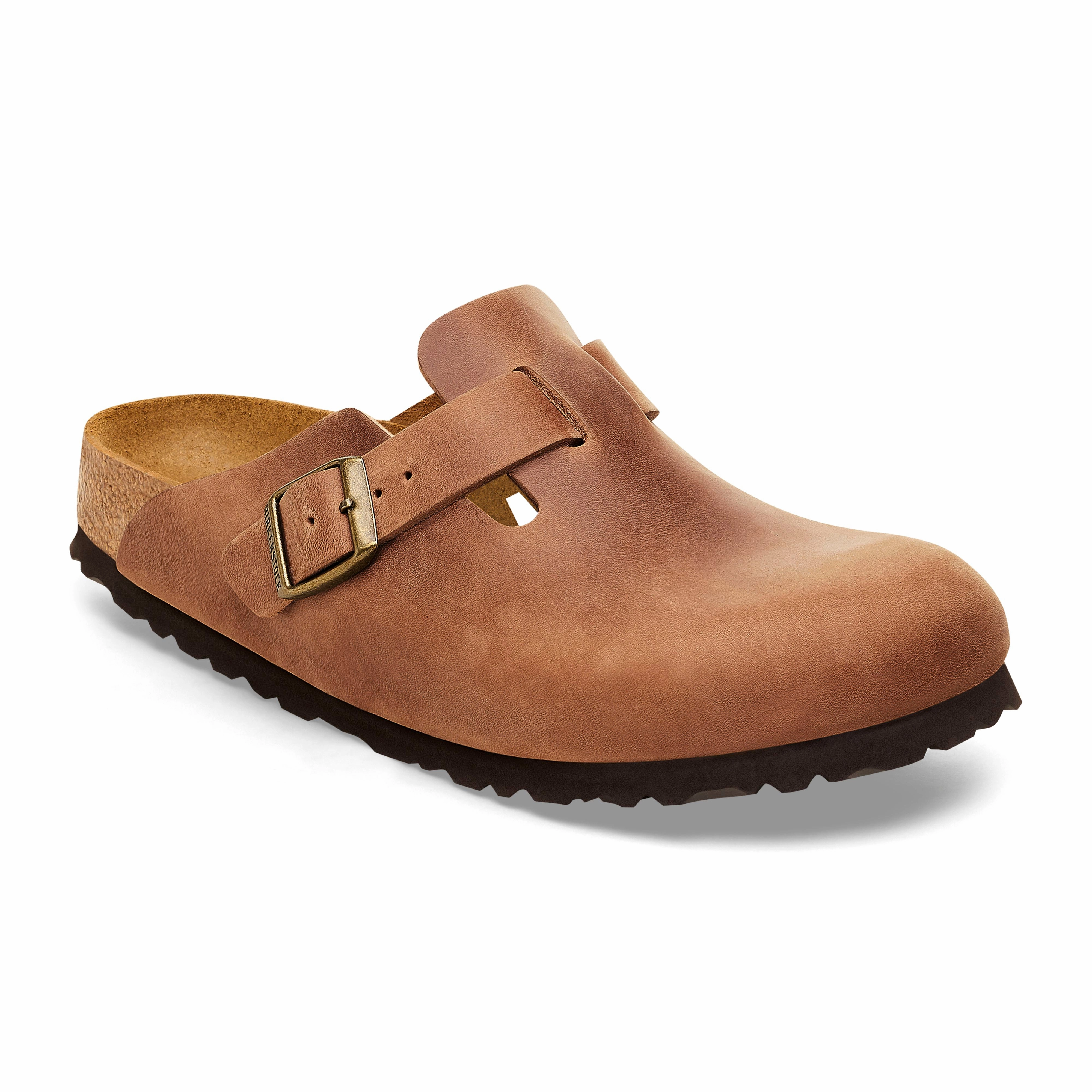 Anti   Static Daily Flow Birkenstock Boston Cognac Oiled Leather Nar 1028310