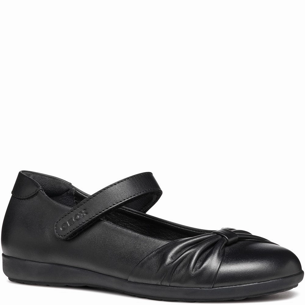 Eco Wear Stain Resistant Geox J Iberide F Ballerina School Shoes