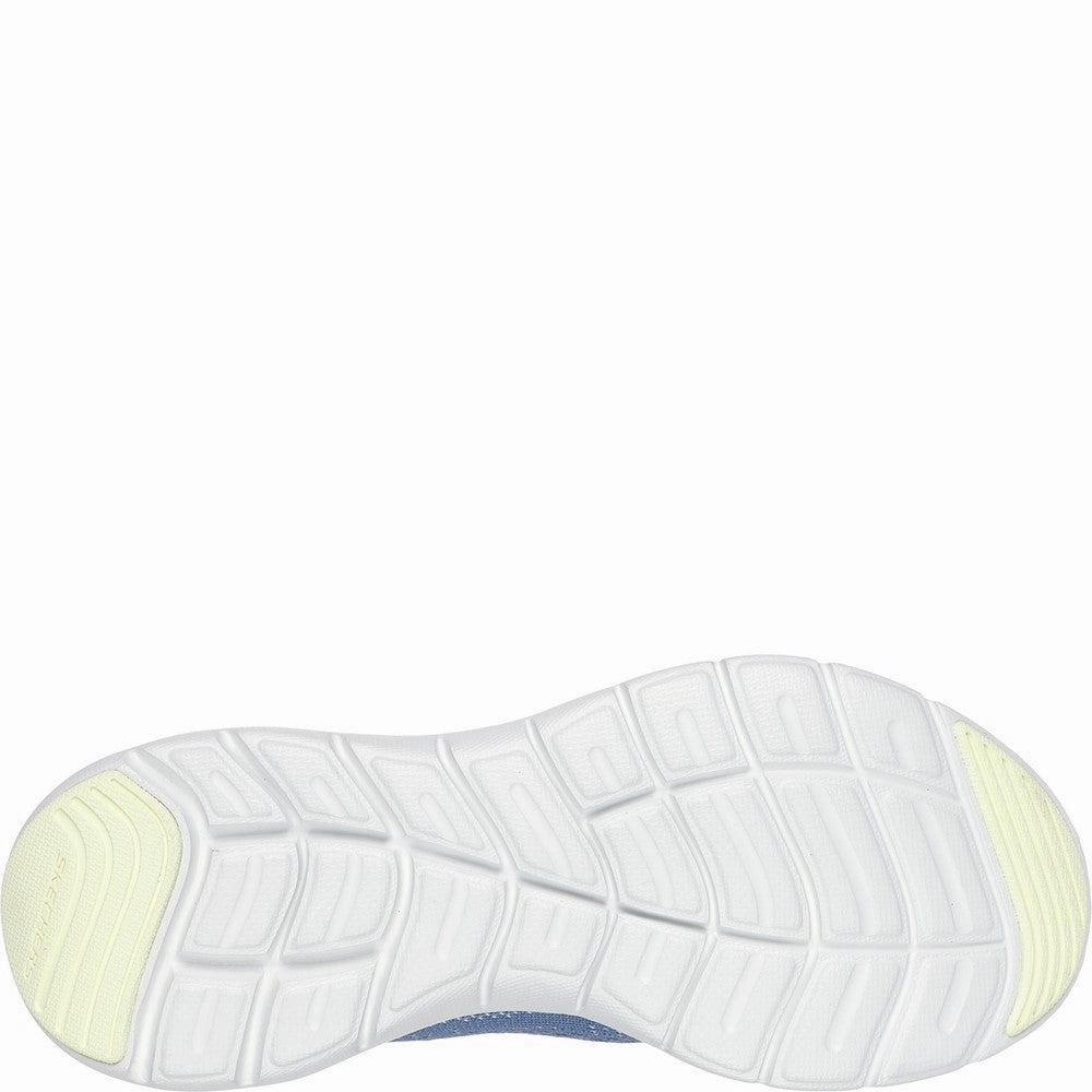 Soft surface cushioning stretchy - material shoes Skechers Flex Appeal 5.0 Cruising Thru Trainers