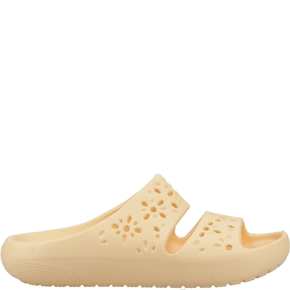 Tropical Glow Hot Day Crocs Unisex Classic Floral Cut Out Sandal