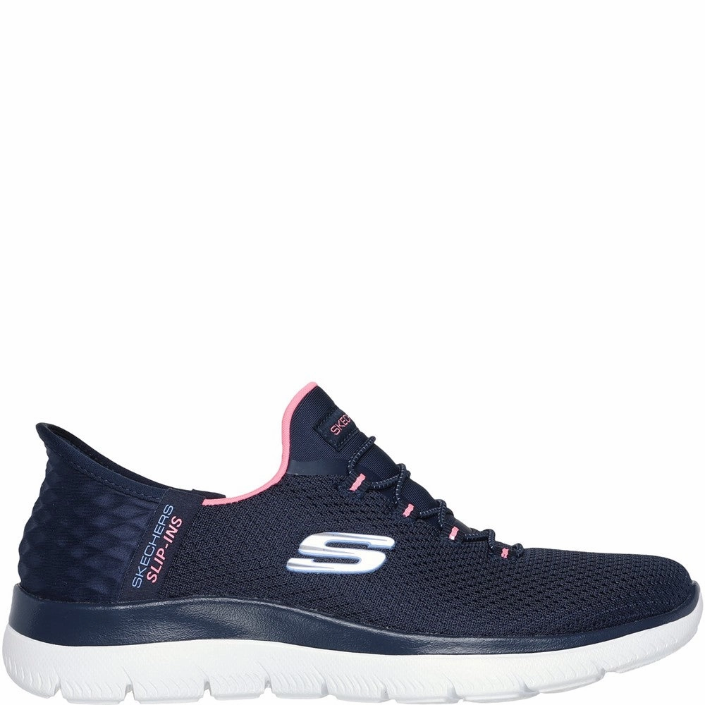 Shock Resistant Skechers Summits Diamond Dream Wide Fit Trainer