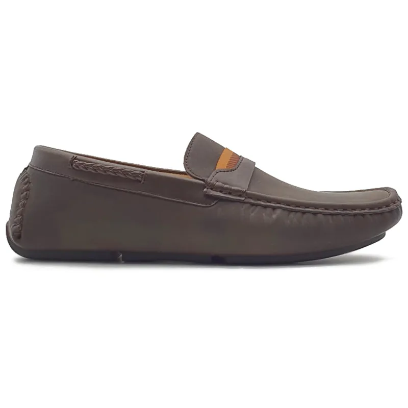 Work Shoes Loafers Single Band Slip On Loafers