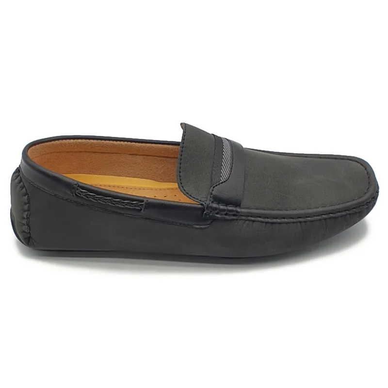 Lv Loafers Single Band Slip On Loafers