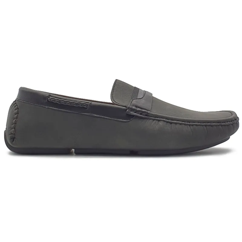 Vegan Penny Loafers Single Band Slip On Loafers