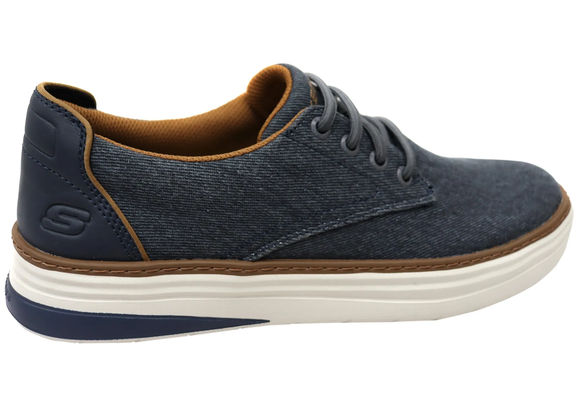 Skechers Mens Hyland Ratner Lace Up Comfortable Shoes Deals On Adidas Shoes