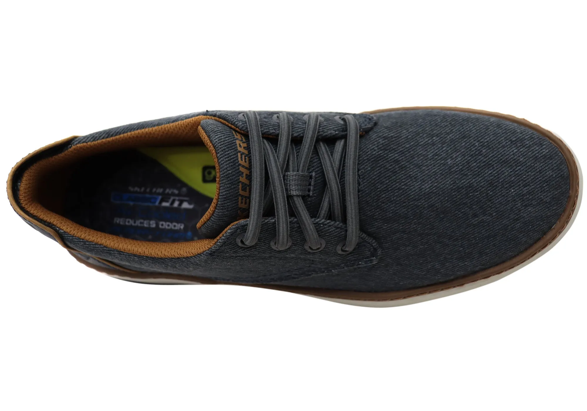 Skechers Mens Hyland Ratner Lace Up Comfortable Shoes Adidas Predator Shoes