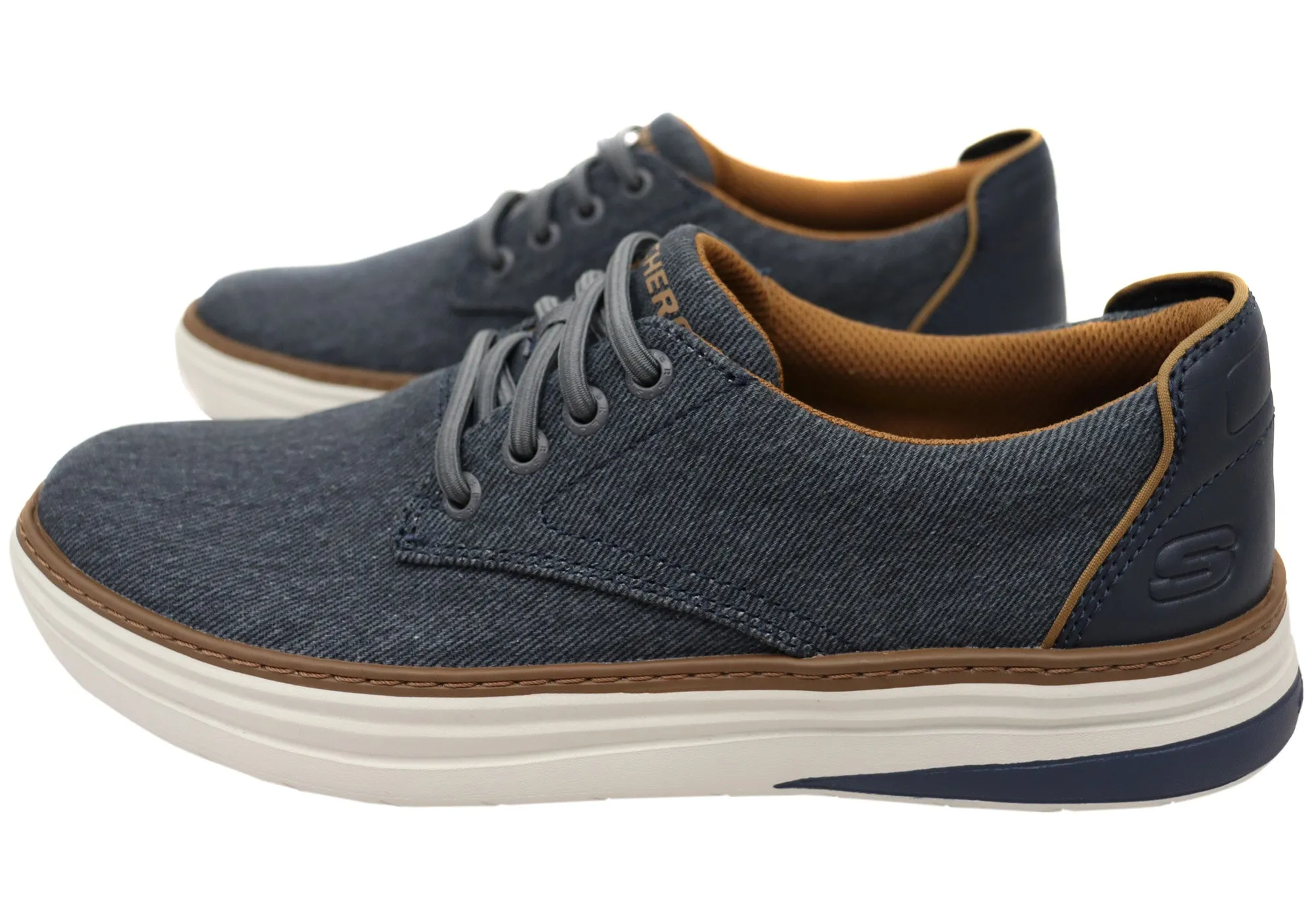 Adidas Shoe With Strap Skechers Mens Hyland Ratner Lace Up Comfortable Shoes