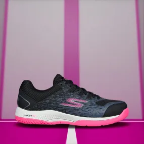 Skechers Viper Court- Pickleball Shoes (Black/ Pink) Disney Adidas Shoes