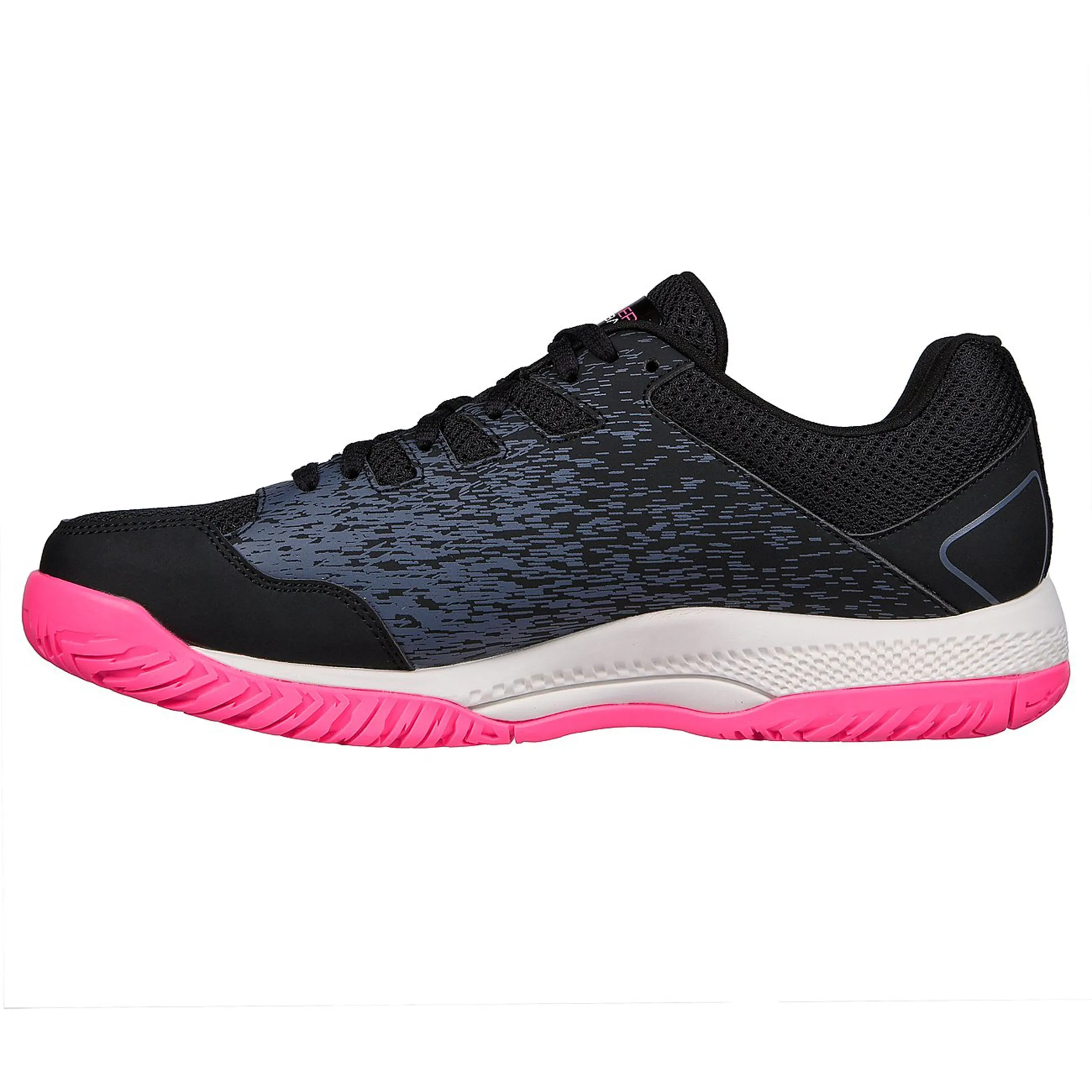 Adidas Floral Shoes Skechers Viper Court- Pickleball Shoes (Black/ Pink)