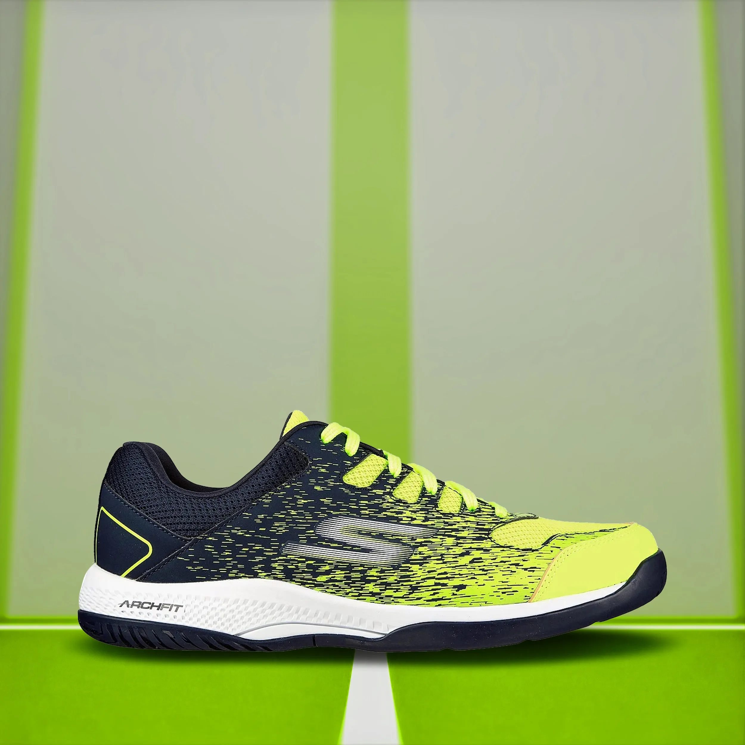 Adidas Harden Volume 9 Basketball Shoes Skechers Viper Court- Pickleball Shoes (Yellow/ Navy)