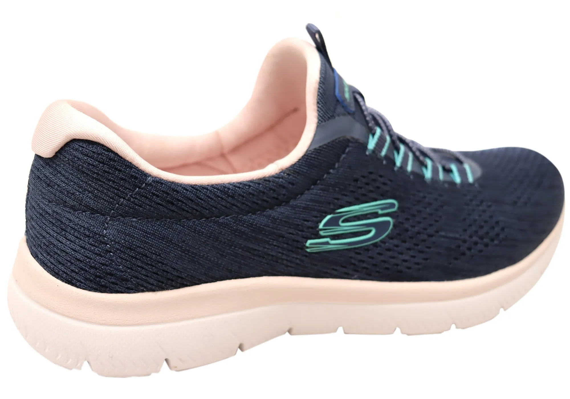 Skechers Womens Summits Fun Flair Comfortable Slip On Shoes Adidas Shoes Military