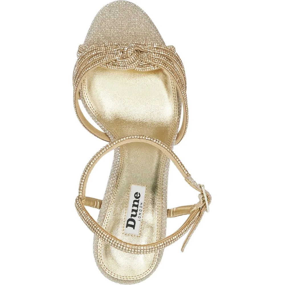 Dune Marvellous Sandals Sandal Maintenance Silver Glow