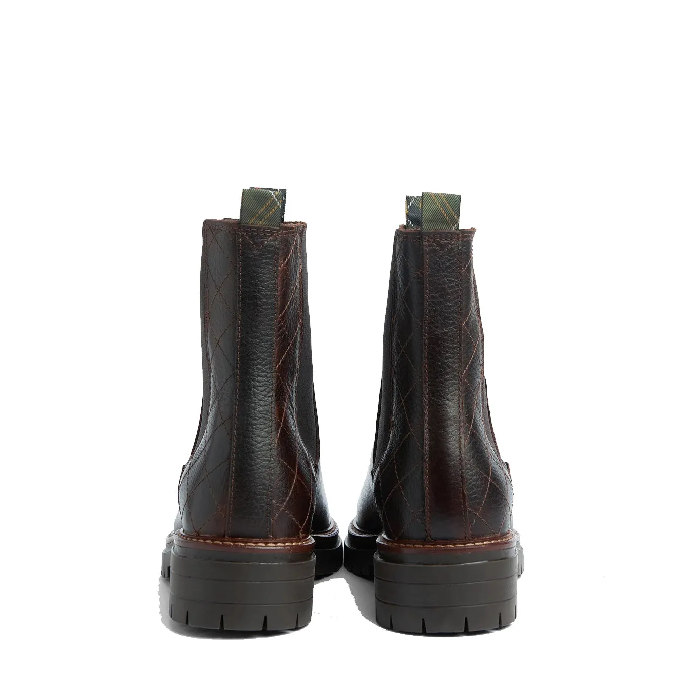 Metallic Buckle Barbour Womens Evie Boot Brown