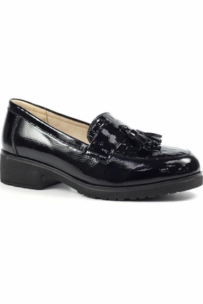 Lunar FLW002 Vivi Tassle shoe in Black Comfortable fit