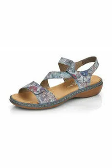 Air Friendly Car Ride Rieker Womens sandals 659C7-90 in Multi