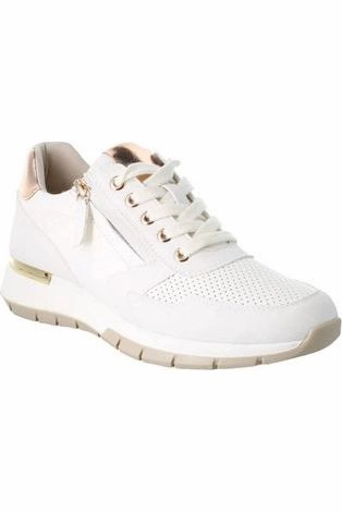 Josef Seibel 552001 Emilia Ladies white trainer Cushioned Insole Glow Edge