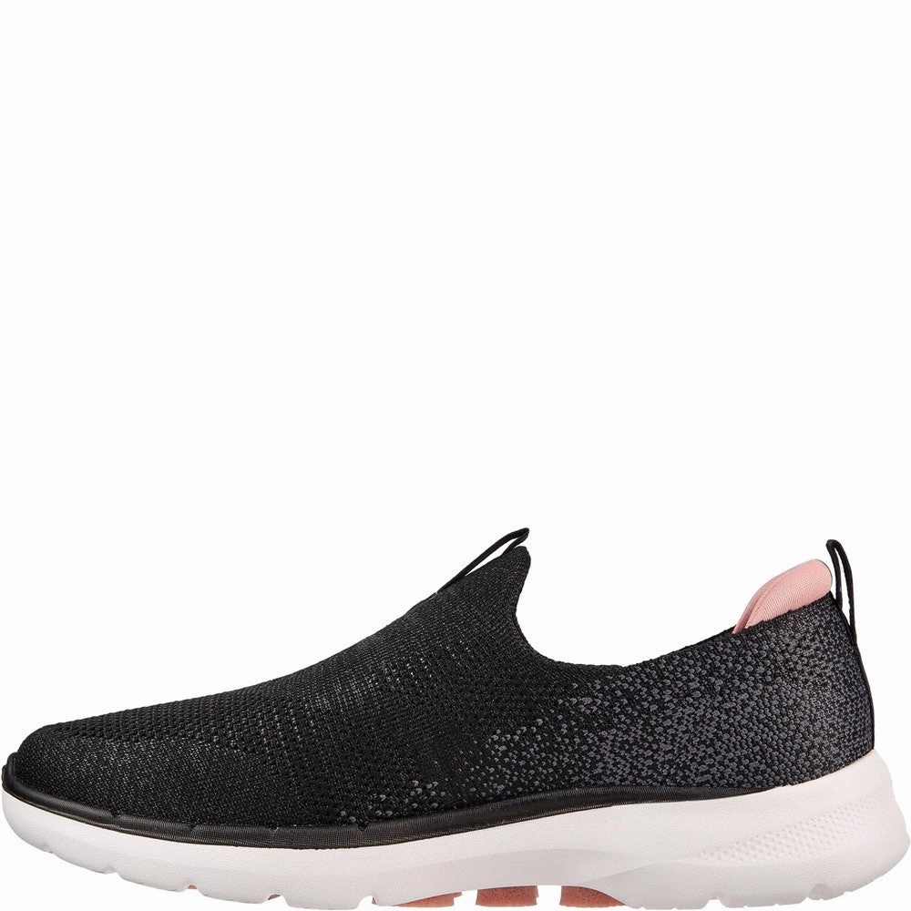 running for health improvement Skechers Go Walk 6 Glimmering Trainers