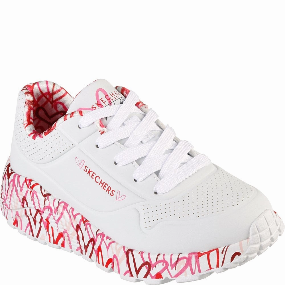 Skechers Uno Lite Lovely Luv Shoe Walking Comfort