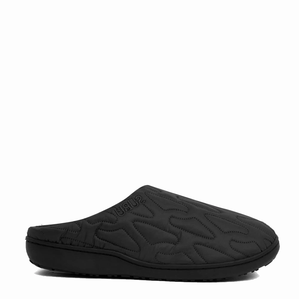 Subu Outline Slippers Black Peep Toe Comfortable Design