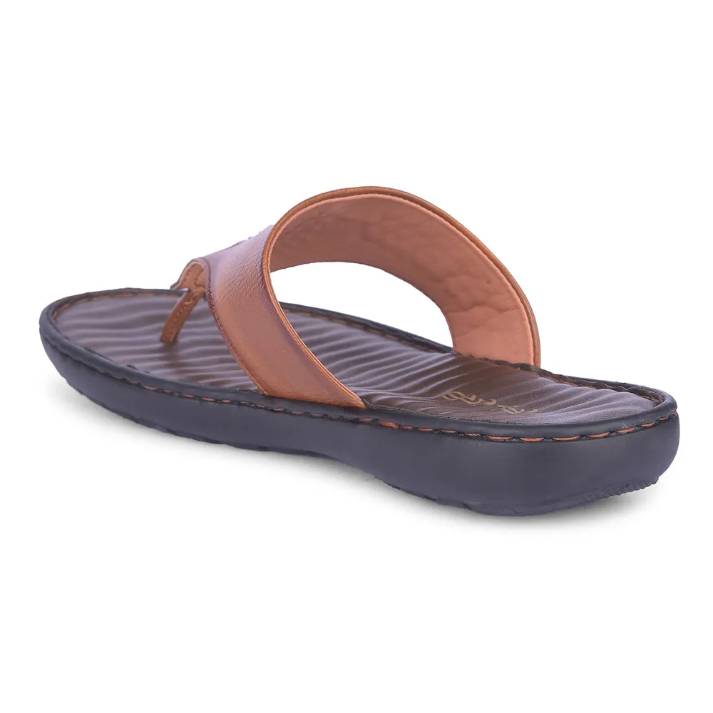 Healers Casual Tan Slipper For Men MSL-4 By Liberty Slides 80s