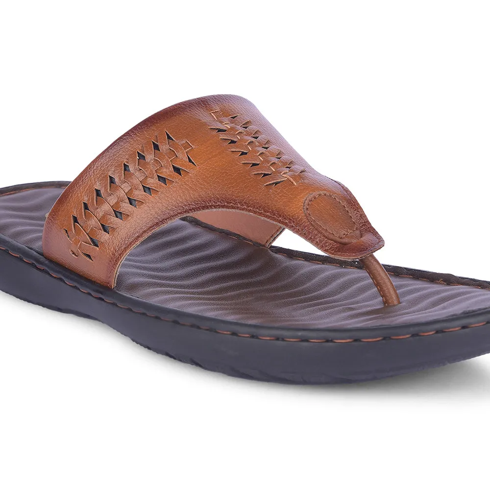 Healers Casual Tan Slipper For Men MSL-4 By Liberty Zermatt Shearling Slippers