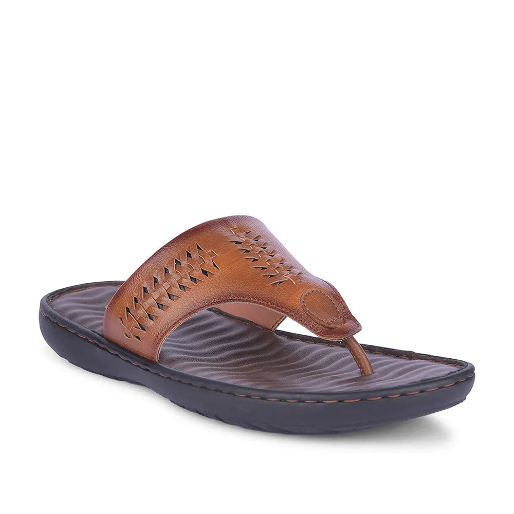 Washable Spa Slippers Healers Casual Tan Slipper For Men MSL-4 By Liberty