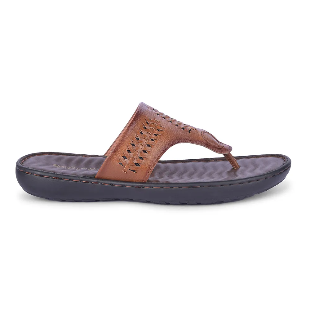 Slippers Indoor Healers Casual Tan Slipper For Men MSL-4 By Liberty