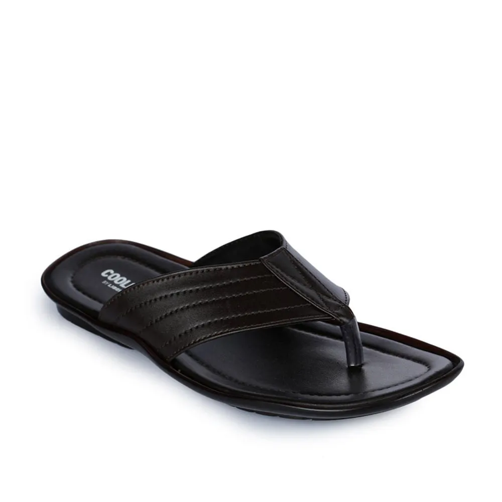 Yellow Slippers Coolers Casual Brown Slippers For Men COOL99-120 By Liberty