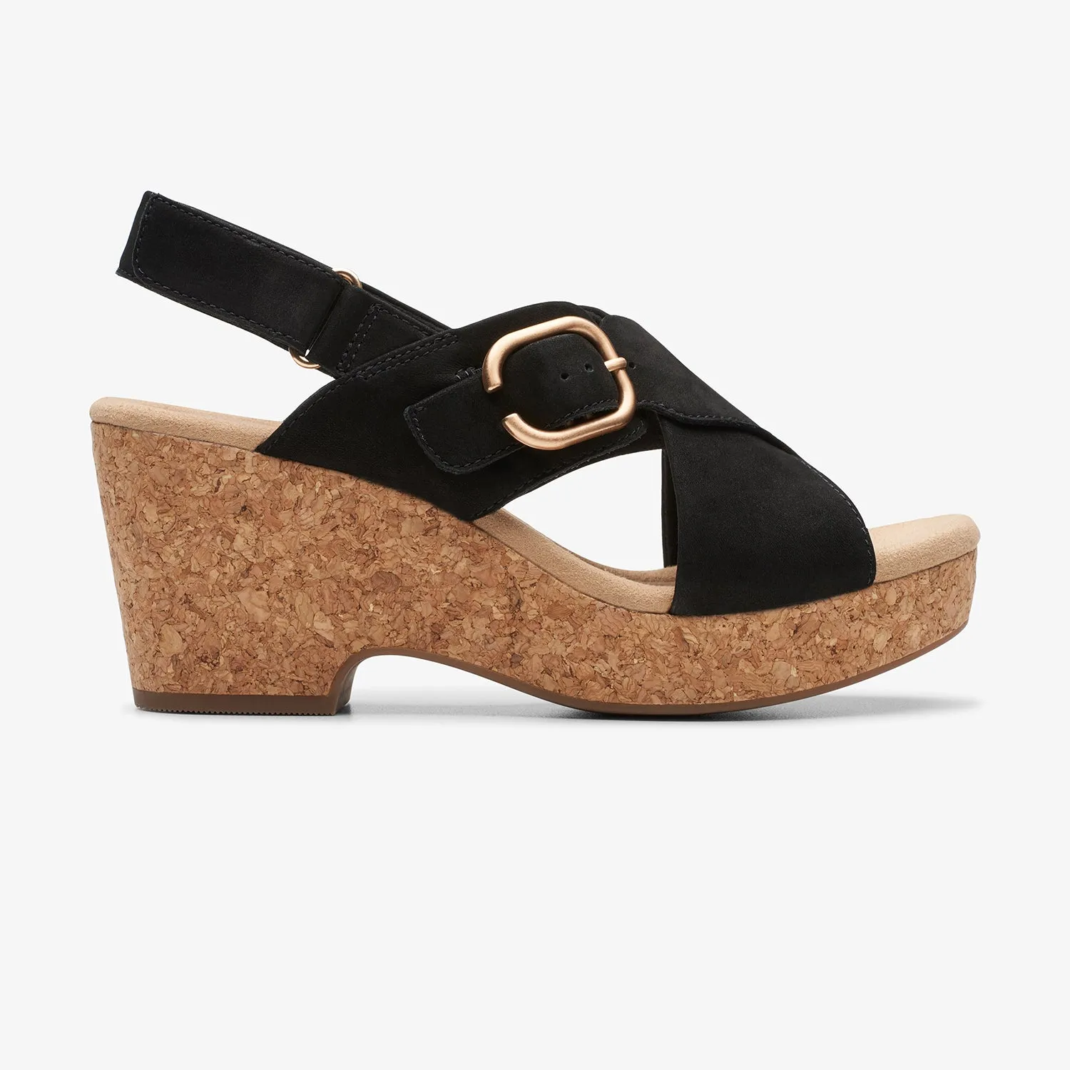 Womens - Giselle Dove Black Nubuck Quick Wear Easy Travel