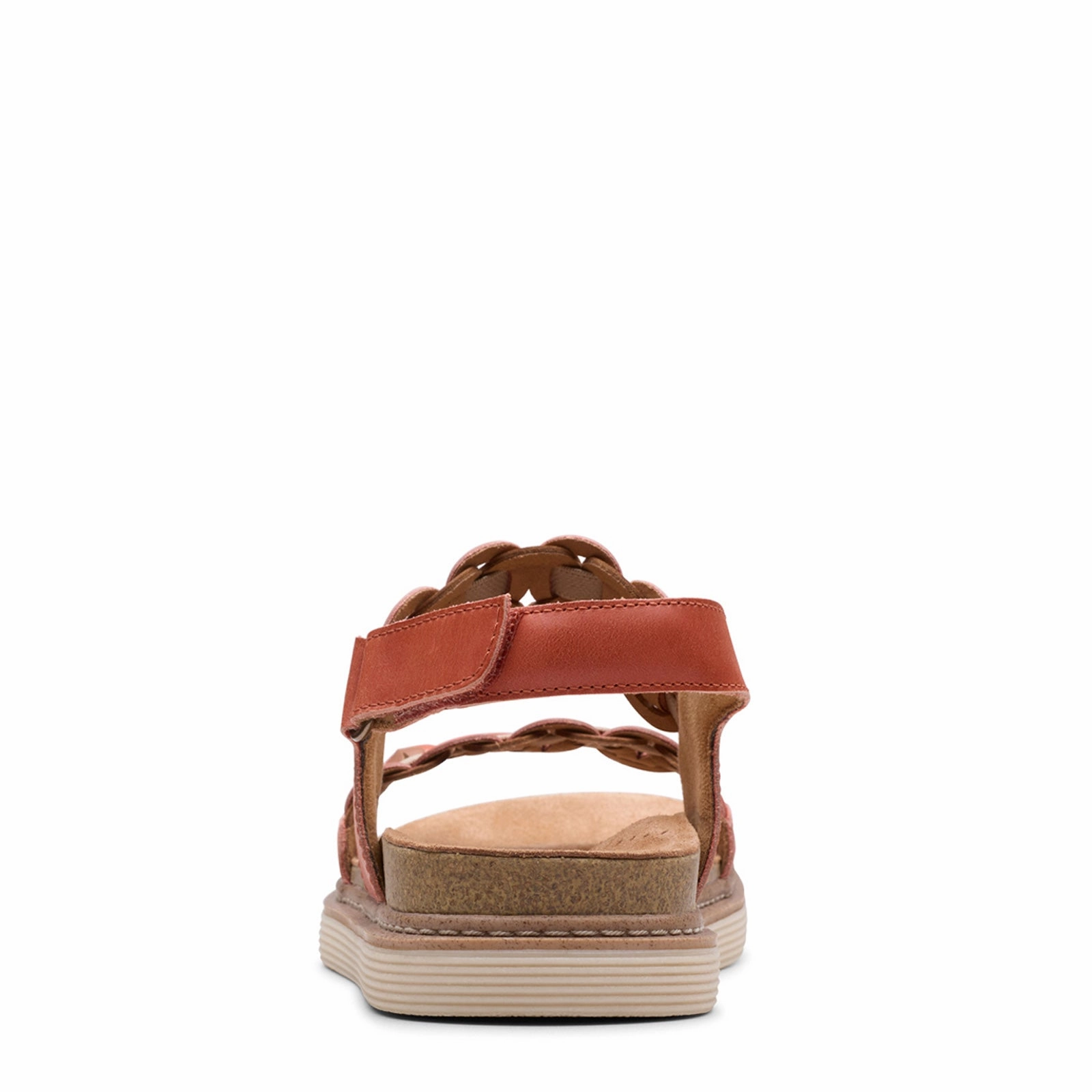 Women's Clarks, Arwell Glide Sandal Earth Brown Soft White
