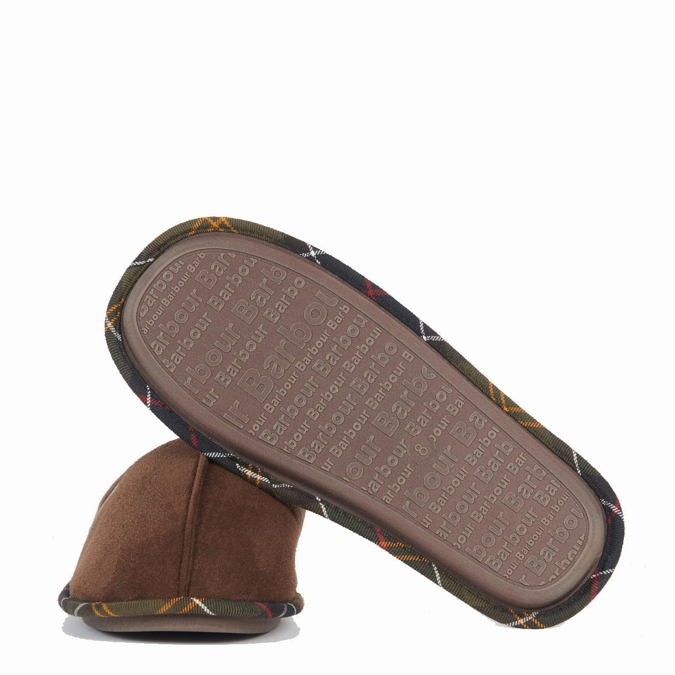 Barbour Foley Slipper Brown Bead Touch