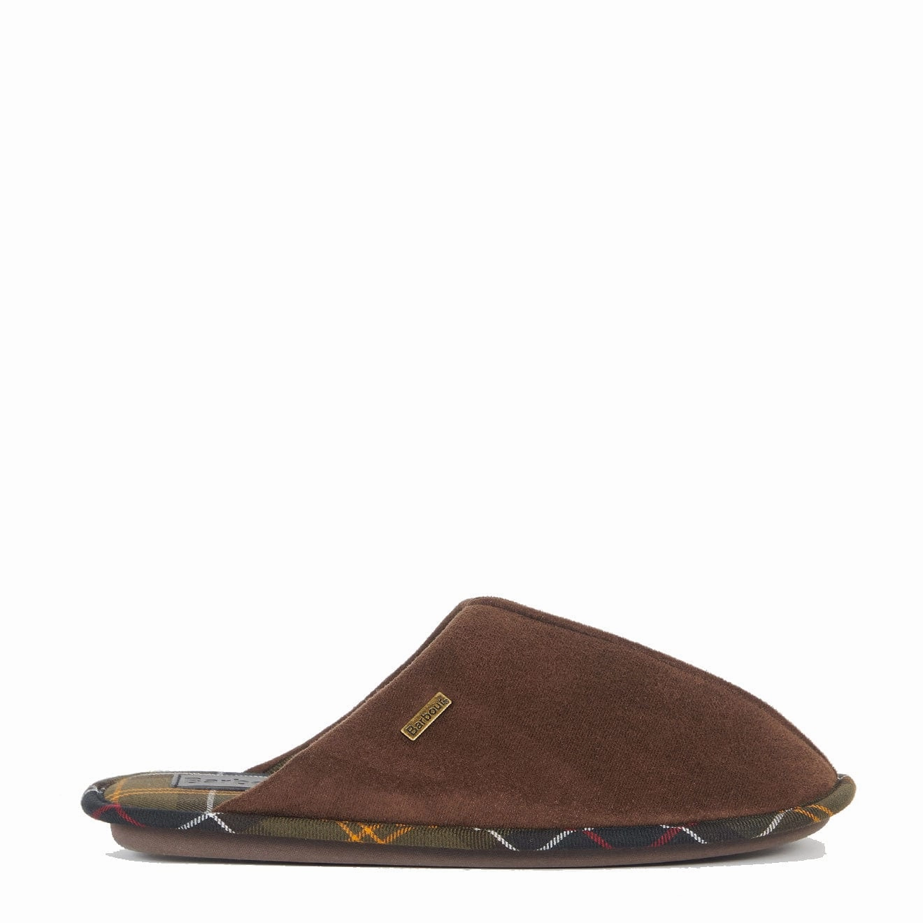 Barbour Foley Slipper Brown Cotton Feel