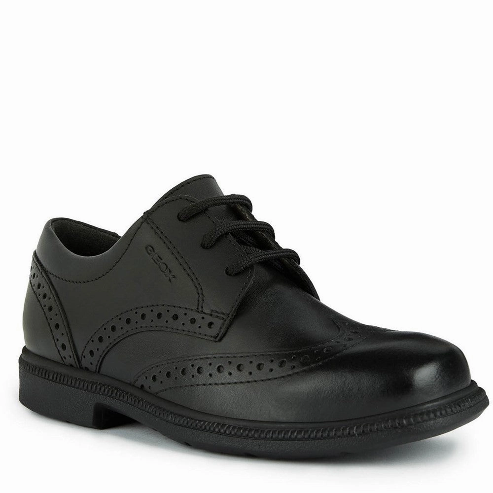 Geox Federico Senior School Shoes Quick Slip Joint Relief