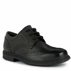 Geox Federico Senior School Shoes Quick Slip Joint Relief