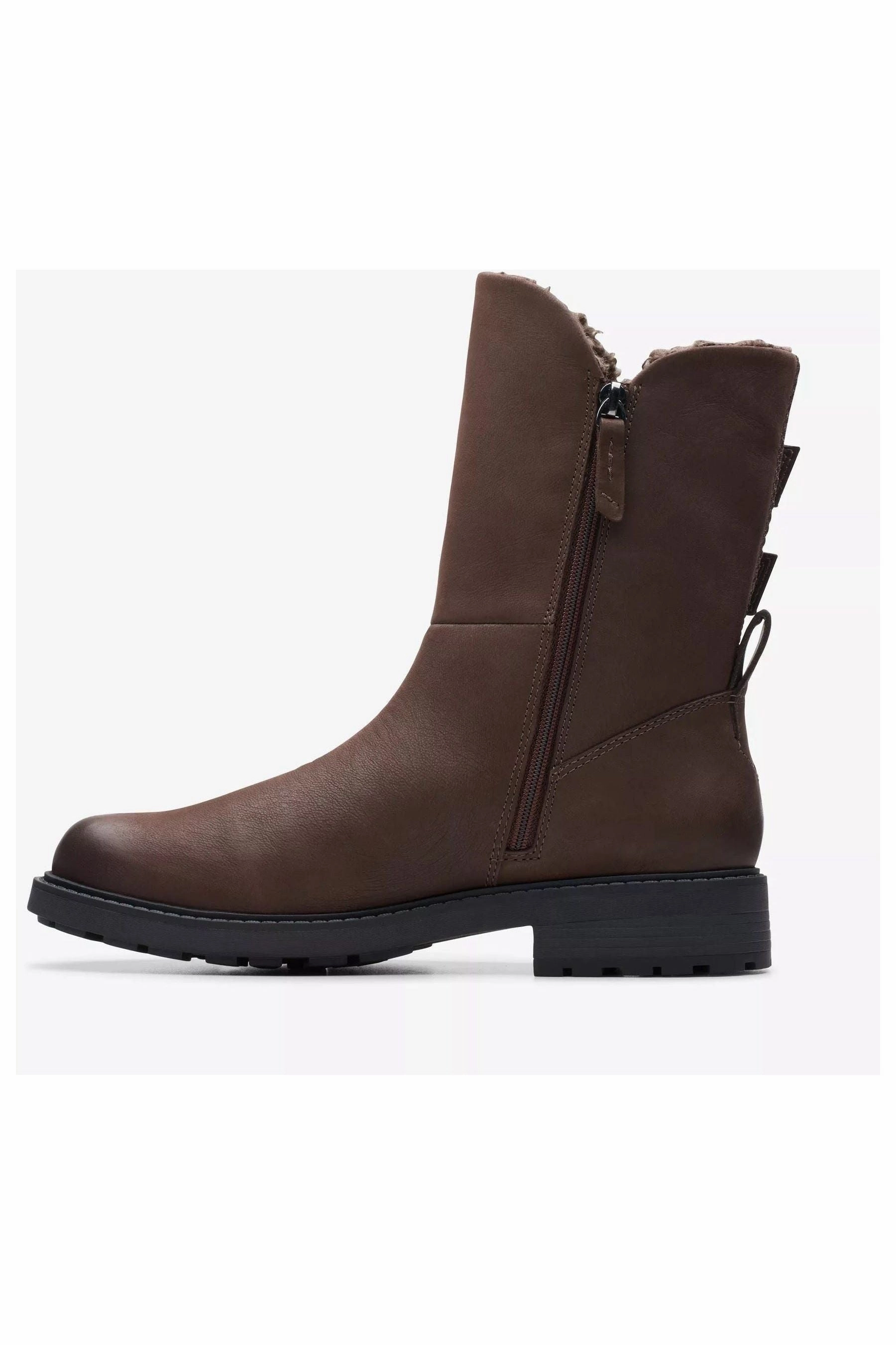 Clarks Orinoco2 Buckle in Dark Brown Leather Petite Step