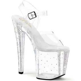 ENCHANT-708RS-01 Pleaser Clear Sexy Platform Shoes (Pole Dancing Heels) Asics Shoes Metaspeed