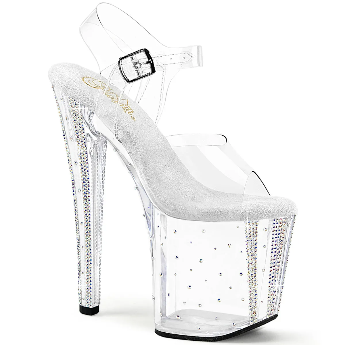 ENCHANT-708RS-01 Pleaser Clear Sexy Platform Shoes (Pole Dancing Heels) Asics Supreme Lyteflex Wrestling Shoes