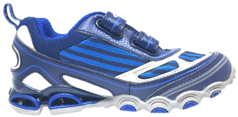 Geox Boy's Tornado Navy & Royal Blue Double Hook and Loop Strap Sneaker Asics Roadblast Running Shoes
