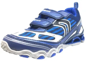 Asics Gel-quantum 360 6 Sportstyle Shoes Geox Boy's Tornado Navy & Royal Blue Double Hook and Loop Strap Sneaker