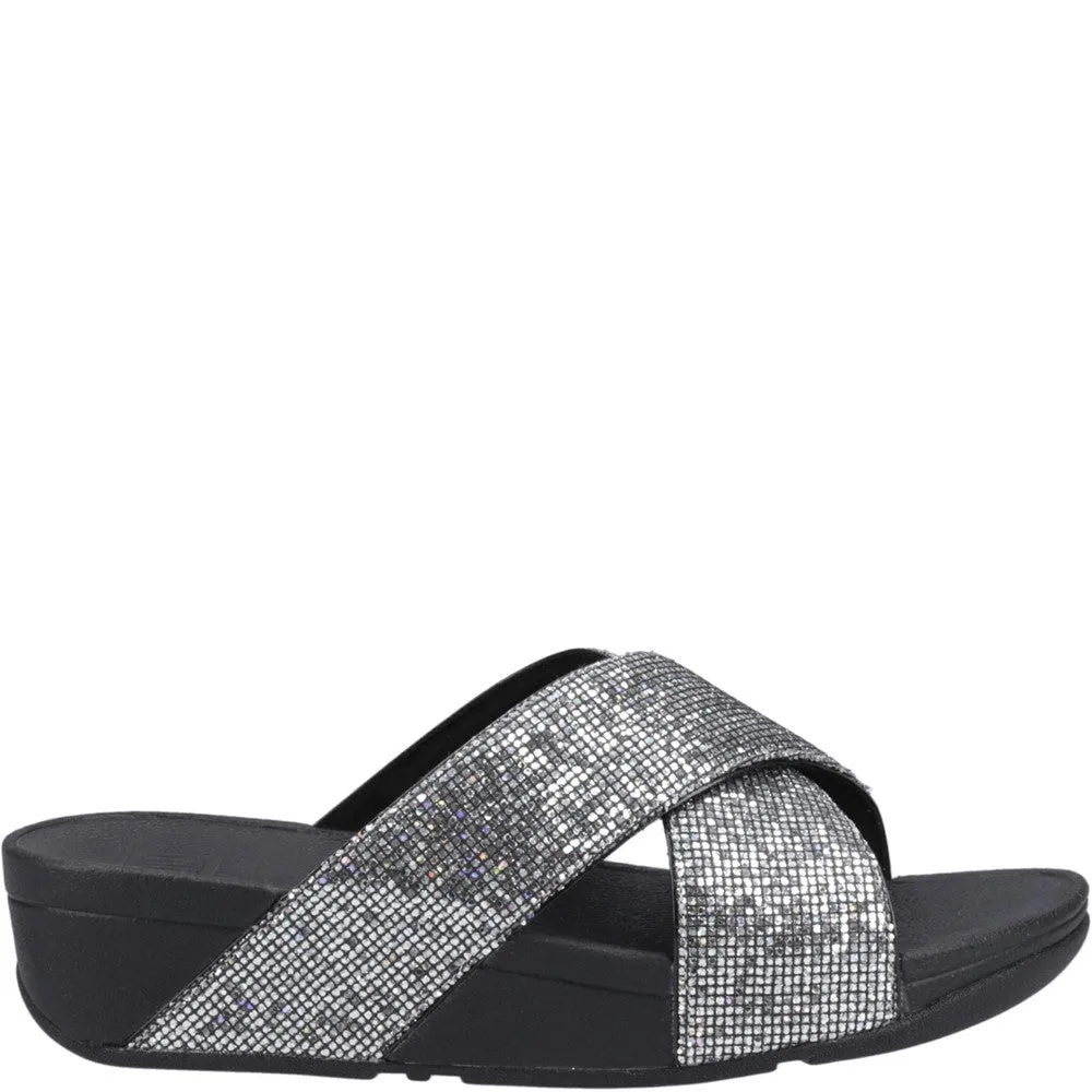 Trendy Shoes Fitflop Lulu Glitterball Cross Slides