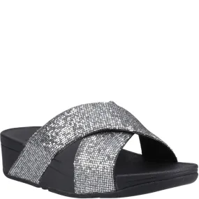 Fitflop Lulu Glitterball Cross Slides Sunday Vibe