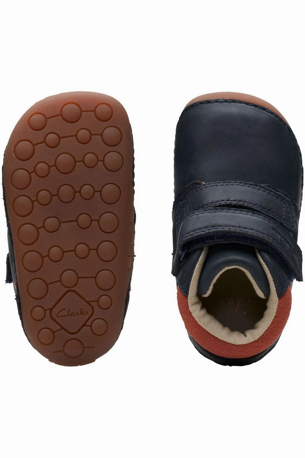 Home Safe Happy Feet Design Clarks Tiny Play Toddler navy